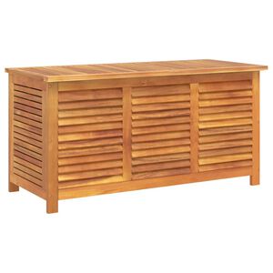vidaXL Bo&icirc;te de rangement de jardin persiennes 113x50x56cm bois acacia