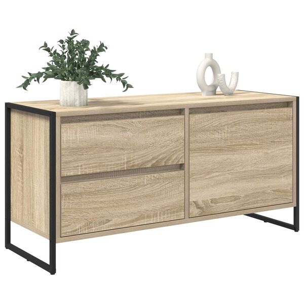vidaXL Meuble TV Sonoma 100 x 36 x 49.5 cm Bois d'ing&eacute;nierie