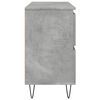 vidaXL Armoire salle de bain gris béton 80x33x60cm bois d'ingénierie