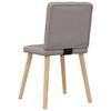 vidaXL Chaises à manger lot de 2 taupe tissu