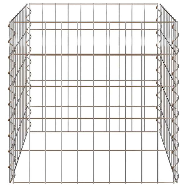 vidaXL Composteur Gris Acier