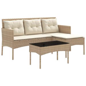 vidaXL Ensemble de canap&eacute; de jardin 2 pc polyrotin