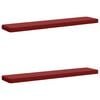 vidaXL Coussins de banc 2 pi&egrave;ces VUGHT 2 pcs 100 % polyester Bordeaux