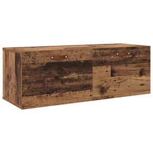 vidaXL Armoire Murale 100 x 36,5 x 35 cm Bois d'ing&eacute;nierie Bois ancien