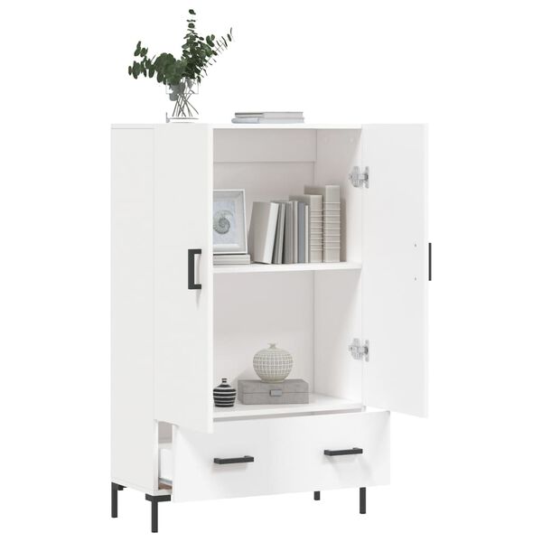 vidaXL Buffet haut blanc 69,5x31x115 cm bois d'ingénierie
