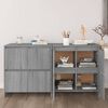 vidaXL Buffets 2 pcs Sonoma gris 70x41x75 cm Bois d'ing&eacute;nierie