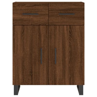 vidaXL Buffet chêne marron 69,5x34x90 cm bois d'ingénierie