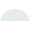 vidaXL Plaque de verre de chemin&eacute;e Demi-rond 1200x500 mm