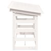 vidaXL Support pour bois de chauffage Blanc 108x64,5x78 cm Bois de pin