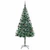 vidaXL Sapin de No&euml;l artificiel avec 300 LED Vert 180 cm PVC et Acier