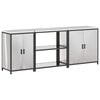vidaXL Ensemble de rangement cuisine HATTEM 3 pcs Argent&eacute;