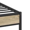 vidaXL Cadre de lit sans matelas chêne sonoma 107x203 cm