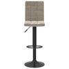 vidaXL Tabouret de bar Gris clair Velours