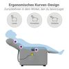 vidaXL Fauteuil inclinable de massage &eacute;lectrique Gris clair Tissu