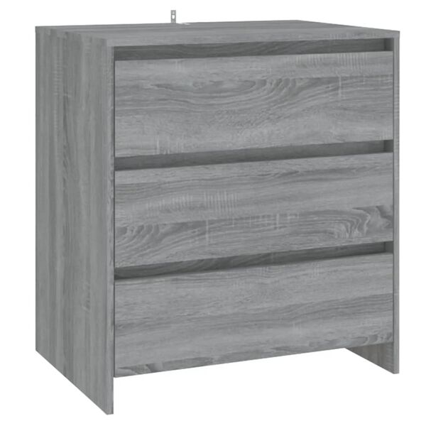 vidaXL Buffet Sonoma gris 70x41x75 cm Bois d'ing&eacute;nierie