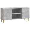 vidaXL Meuble TV 102 x 34,5 x 50 cm Gris b&eacute;ton Bois d'ing&eacute;nierie