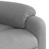 vidaXL Fauteuil de massage inclinable Gris clair Tissu
