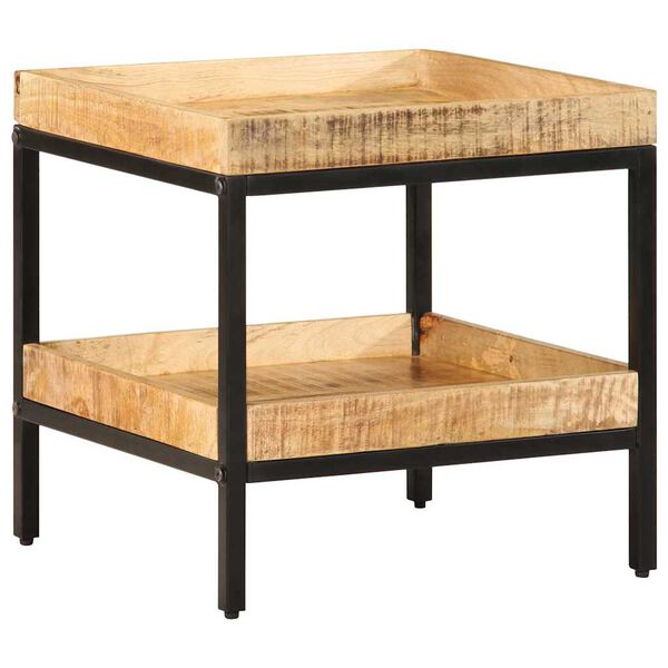 vidaXL Table d'appoint Marron 45 x 45 x 45 cm Bois de mangue massif