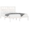 vidaXL Cadre de lit sans matelas blanc bois massif 140x190 cm