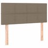 vidaXL Sommier &agrave; lattes de lit avec matelas Taupe 80x200 cm Tissu