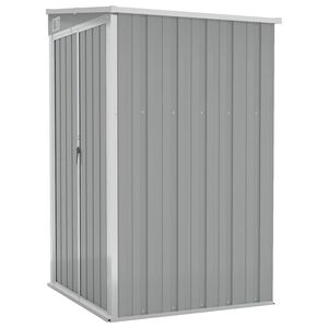 vidaXL Remise de jardin murale Gris 118x100x178 cm M&eacute;tal galvanis&eacute;