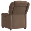 vidaXL Fauteuil inclinable de massage &eacute;lectrique marron tissu