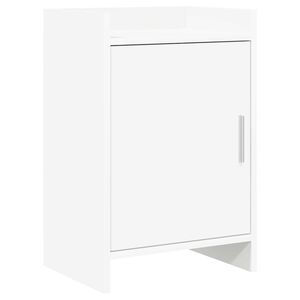 vidaXL Tables de chevet Blanc 40 x 30 x 60 cm Bois d'ing&eacute;nierie