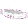 vidaXL Cadre de lit Marron 100 x 210 cm Pin massif