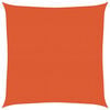vidaXL Voile d'ombrage 160 g/m&sup2; carr&eacute; orange 4x4 m PEHD