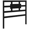vidaXL T&ecirc;te de lit Noir 80,5x4x100 cm Bois massif de pin