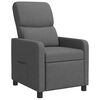 vidaXL Fauteuil inclinable Gris fonc&eacute; Polyester