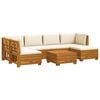 vidaXL 7 pc Ensemble de canap&eacute;s d'ext&eacute;rieur Bois d'Acacia Massif