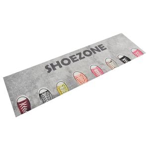 vidaXL Tapis de cuisine lavable impression shoezone 45x150 cm velours