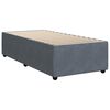 vidaXL Sommier à lattes de lit et matelas Gris foncé 90x200 cm Velours