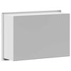 vidaXL Niche de Douche Blanc 30 x 20 x 9,5 cm Acier inoxydable