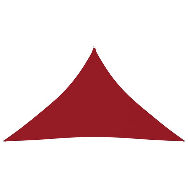 vidaXL Voile de parasol tissu oxford triangulaire 5x5x6 m rouge