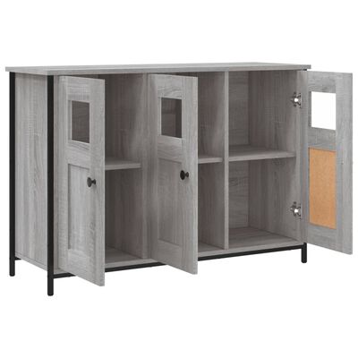 vidaXL Buffet sonoma gris 100x35x70 cm bois d'ingénierie