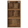 vidaXL Armoire suspendue avec stockage Bois ancien 40 x 29,5 x 80 cm