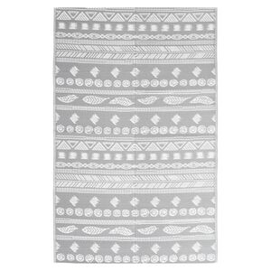 vidaXL Tapis d'ext&eacute;rieur ARAKIL Gris 190x290 cm PP