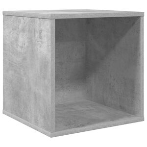 vidaXL Bo&icirc;te d'albums vinyles Gris b&eacute;ton 37 x 36,5 x 38 cm