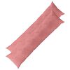 vidaXL Coussin avec oreiller HEERLEN 2 pi&egrave;ces Rose Velours