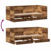 vidaXL Lit d'appoint Bois Ancien 75 x 190 cm Bois d'ing&eacute;nierie