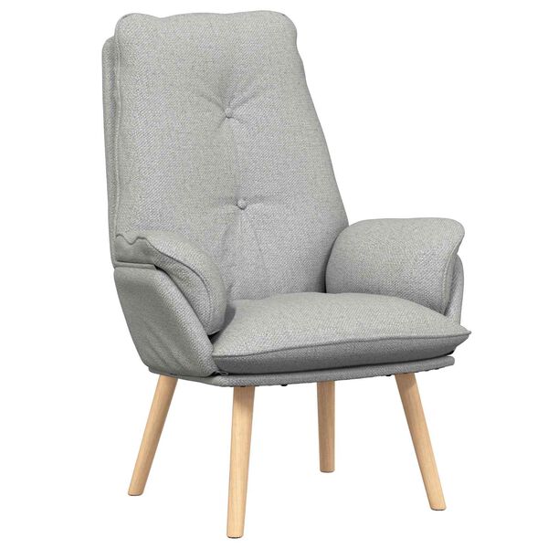 vidaXL fauteuil Gris nuage 69 x 74 x 93 cm Tissu et Contreplaqu&eacute;