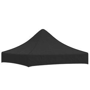 vidaXL Toit de tente de r&eacute;ception 2x2 m Noir 270 g/m&sup2;