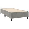 vidaXL Sommier &agrave; lattes de lit matelas LED Gris clair 80x200cm Velours