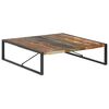 vidaXL Table basse 140x140x40 cm Bois de récupération solide