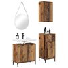 vidaXL Ensemble de mobilier de salle de bain 3 pcs Bois Ancien
