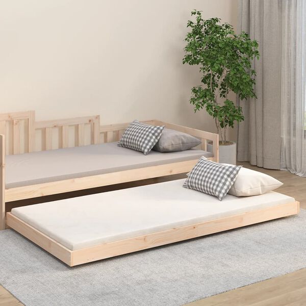 vidaXL Cadre de lit sans matelas 100x200 cm bois massif de pin