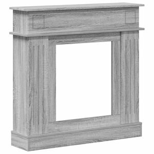 vidaXL Cadre de chemin&eacute;e Sonoma gris 102 x 26 x 100 cm