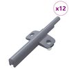 vidaXL Amortisseur &agrave; fermeture douce 12 pcs Gris 125 x 47 x 15 mm PP